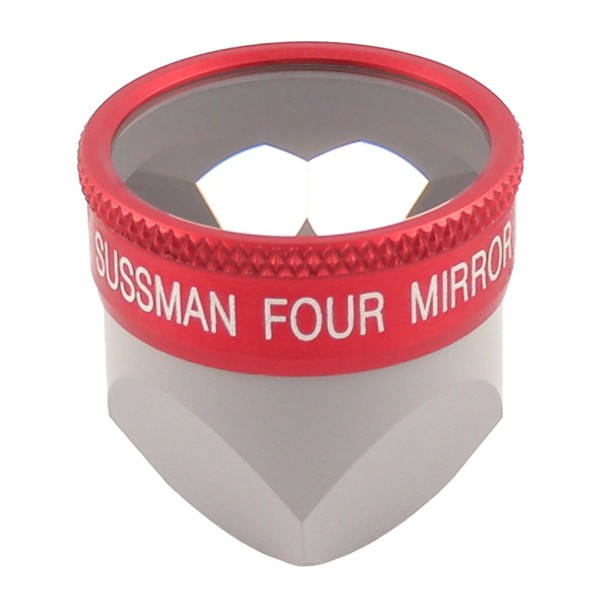 Gopanoplus ワンショットパノラマレンズ Ocular Sussman Four Mirror Hand Held Gonioscope (Red) - Ocular